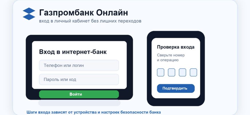 Газпромбанк Онлайн: вход в личный кабинет
